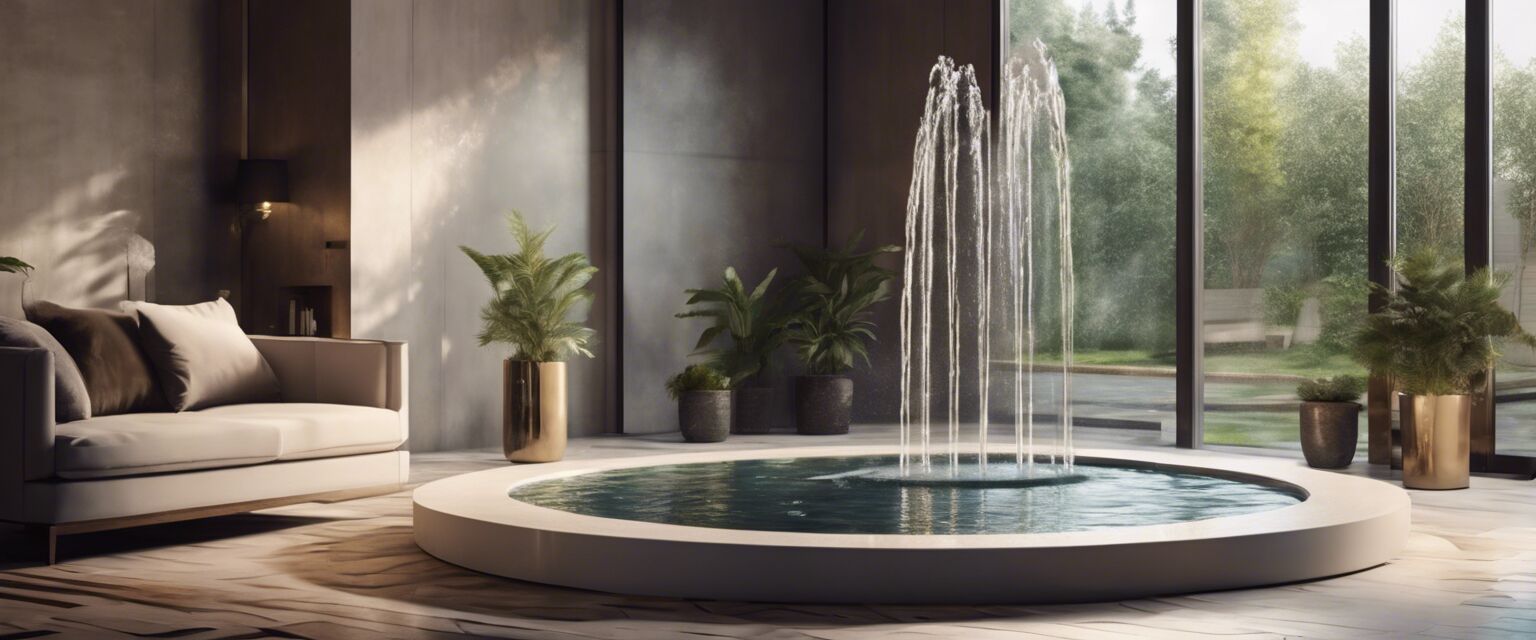 Indoor floor-standing fountain